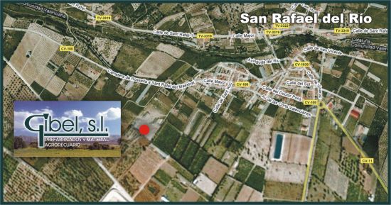 Mapa de Situacin de Gibel S.L. granjas prefabricadas para cerdos